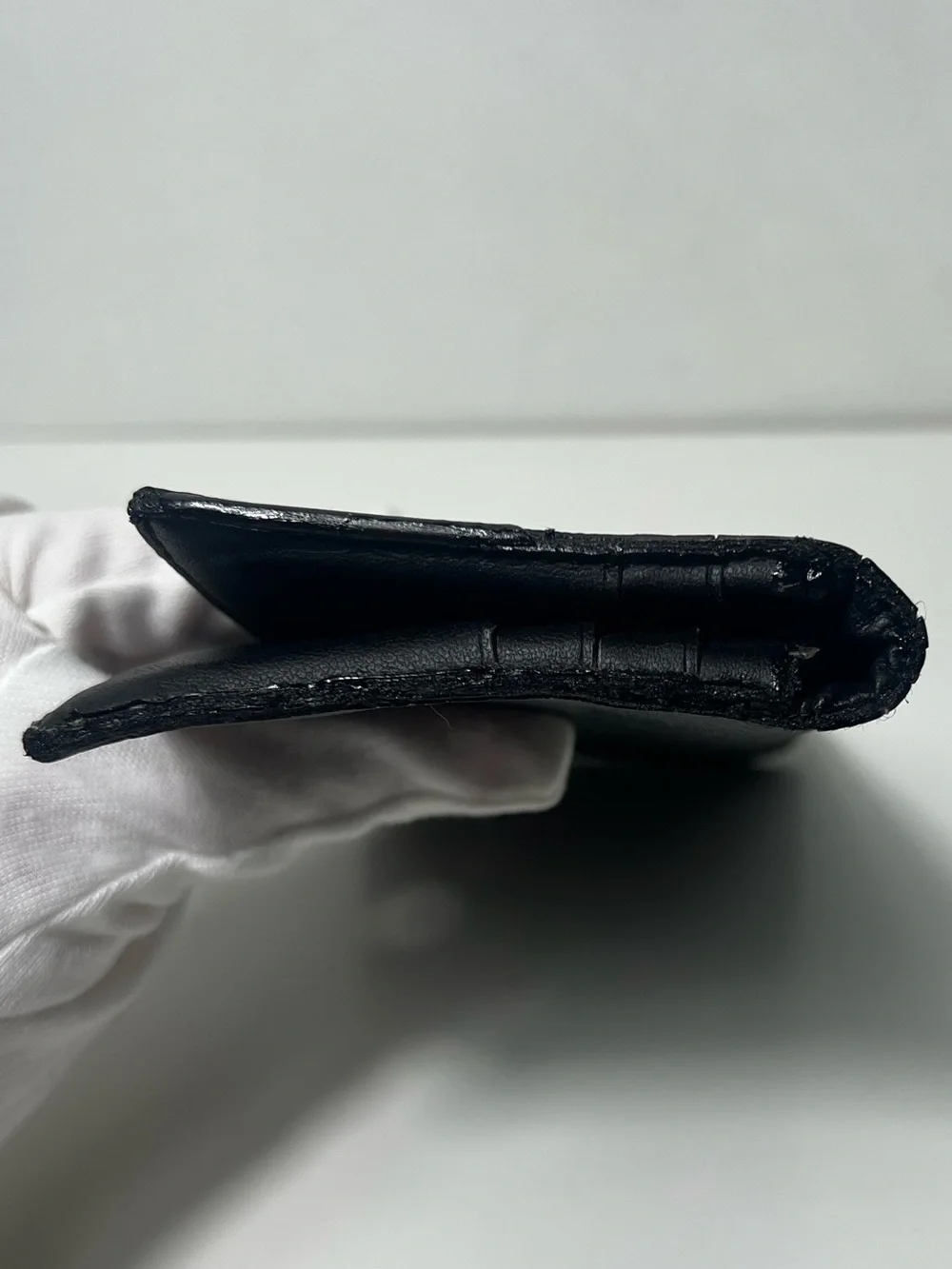 Coach Breast Pocket Black Monogram Signature Canvas Logo Slim Long Bifold Wallet
